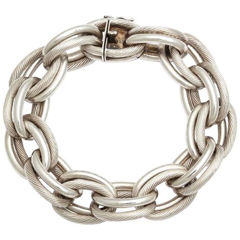 hermes bracelet silver chain|authentic Hermes bracelet.